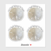 Natuurlijke zandvangers Aangepaste tekst Kinder Sticker (Vel)