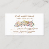 Natuurlijke zeep bloem visitekaartje (Achterkant)
