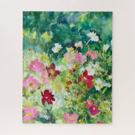 Natuurlijke Zomertuin van Kosmos Bloemen Legpuzzel