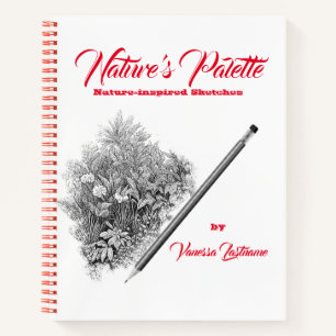 Natuurpalet Natuur schetsboek Personalisatie Notitieboek