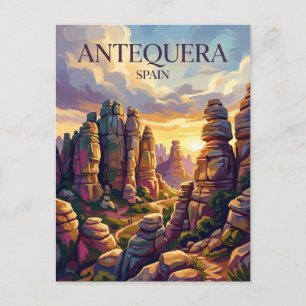 Natuurpark El Torcal de Antequera Spanje Briefkaart