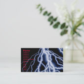 Natuurrampen - bliksemkaarten visitekaartje (Staand voorkant)