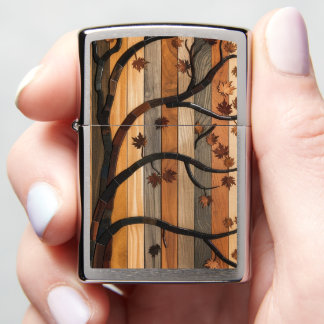 Natuur's Art: Houten Plank Tree Mozaïek Telefoonho