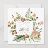 Natuur's Delight Bunny Baby shower Kaart (Voorkant)