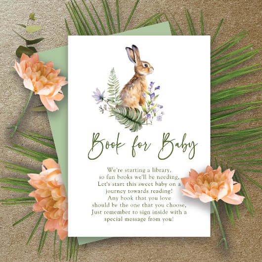 Natuur's Delight Rabbit Boek voor Baby Informatiekaartje