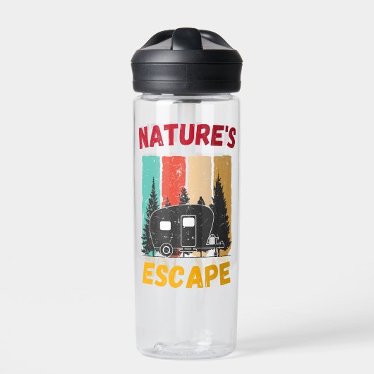 Natuur's Escape - Campers Life Waterfles (Voorkant)