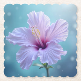 Natuur's Grace: Lavendel Hibiscus Beauty Kartonnen Onderzetters