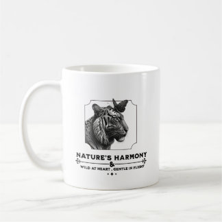 Natuur's Harmony, De tijger en de vlinder Koffiemok