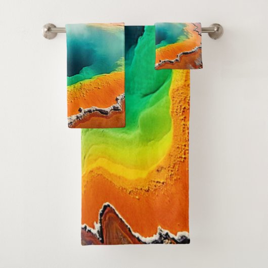 Natuur's kleurrijke Hot Spring Art Bad Handdoek (Insitu)