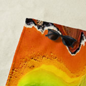 Natuur's kleurrijke Hot Spring Art Strandlaken (In situ)