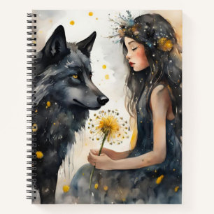 Natuur's Magic: Secrets of the Black Wolf Notitieboek
