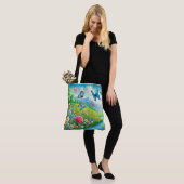 Natuur's magische Canvas tas (Op model)