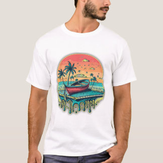 natuur's rustige moment bij zonsondergang t-shirt