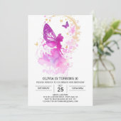 Natuur's Touch Sprookje Verjaardagsmagie Kaart (Staand voorkant)