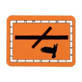 Naudhiz Viking Rune Magnet - Surmonter! (Horizontal)