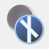 Naudiz Rune Magneet (Voorkant / Achterkant)