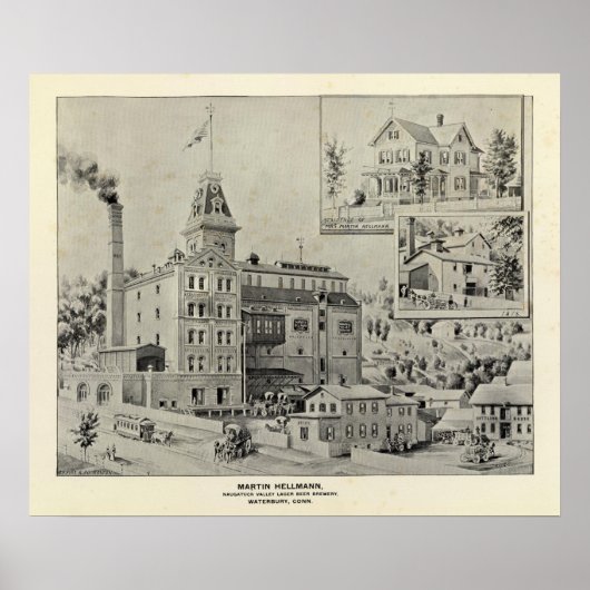 Naugatuck Val Brewery Poster (Voorkant)