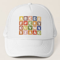 Naughty Alphabets casquette - choisir la couleur