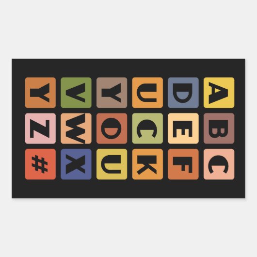 Naughty Alphabets stickers (Voorkant)