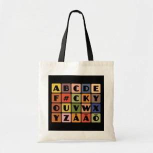 Naughty Alphabets-tas - kies stijl en kleur Tote Bag
