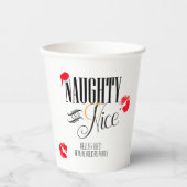 Naughty and Nice Holiday Paper Cup Papieren Bekers (Voorkant)