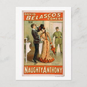 Naughty Anthony "Het weer" theaterPoster Briefkaart