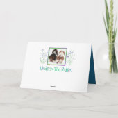 Naughty Basset Hound sur la carte d'anniversaire d (Dos)