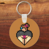 Naughty bibliothecaris Sleutelhanger (Voorkant)