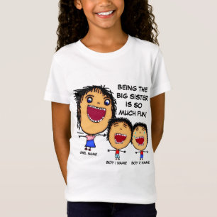 Naughty Big Sister Cartoon T-shirt