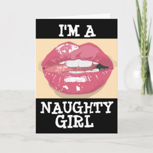 NAUGHTY BIRTHDAY LIPS KAART VOOR HUSBAND HEM
