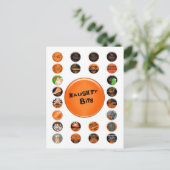 Naughty Bits Merit Badges Briefkaart (Staand voorkant)