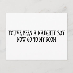 NAUGHTY BOY BRIEFKAART