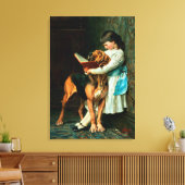 Naughty Boy of Verplichte Opleiding Canvas Afdruk (Insitu (Woonkamer))