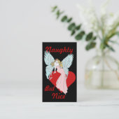 Naughty but Nice visitekaartje (Staand voorkant)