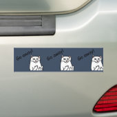 Naughty Cat Bumpersticker (Op auto)