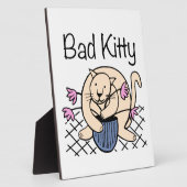 Naughty Cat Cartoon Fotoplaat (Zijkant)