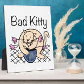 Naughty Cat Cartoon Fotoplaat (Zijkant)