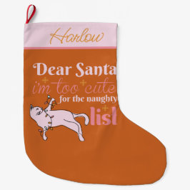 Naughty Cat Christmas Grote Kerstsok
