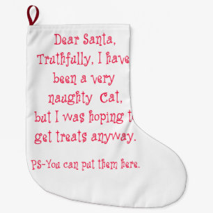 Naughty Cat Grote Kerstsok