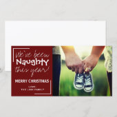 Naughty Christmas Baby Faire-part (Devant / Derrière)