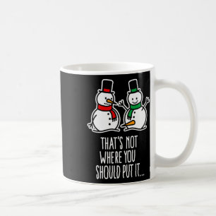 Naughty Christmas Gezegde Dirty Snowman Cartoon Ug Koffiemok