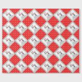 Naughty Devil Old English Sheepdog (grijs 1) Cadeaupapier (Vlak)