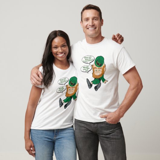 Naughty Drink Leprechaun Funny St. Patrick's Day T T-shirt (Unisex)