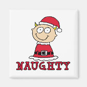 Naughty Elf Magnet Magneet (Voorkant)