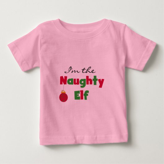 Naughty Elf T-shirts en cadeautjes (Voorkant)
