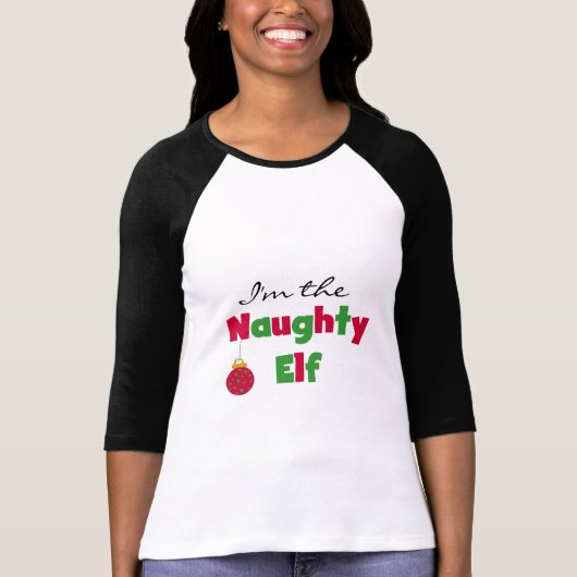 Naughty Elf T-shirts en cadeautjes (Voorkant)