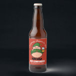 Naughty Elves Red Christmas Bière Étiquette<br><div class="desc">Vous voulez un Noël plus coquin et plus sympa ? Apportez de la gaieté dans votre vie avec des créations de Naughty Elves. Joyeux Noël!</div>