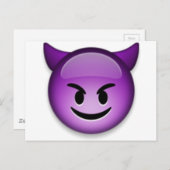Naughty Emoji face Briefkaart (Voorkant / Achterkant)