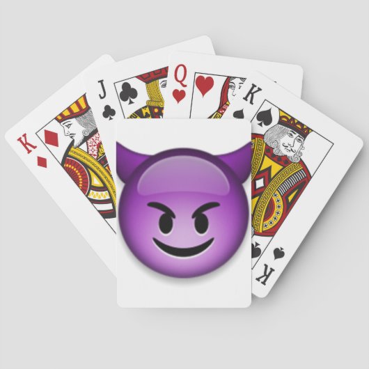 Naughty Emoji face Speelkaarten (Achterkant)