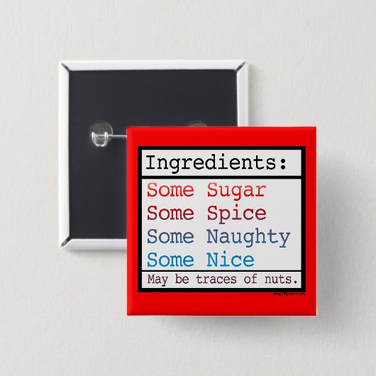 Naughty en Nice Button (Voorkant /achterkant)